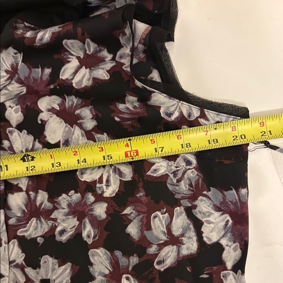 Simply Vera Vera Wang Black and Purple Fit and Flare Midi Dress - Picture 7 of 13